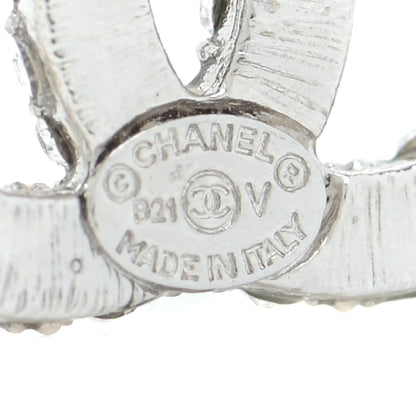 Chanel Crystal CC Earrings Silver 4 of 5