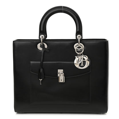 Christian Dior Box Calfskin Lady Dior Pouch Tote Black 1 of 15