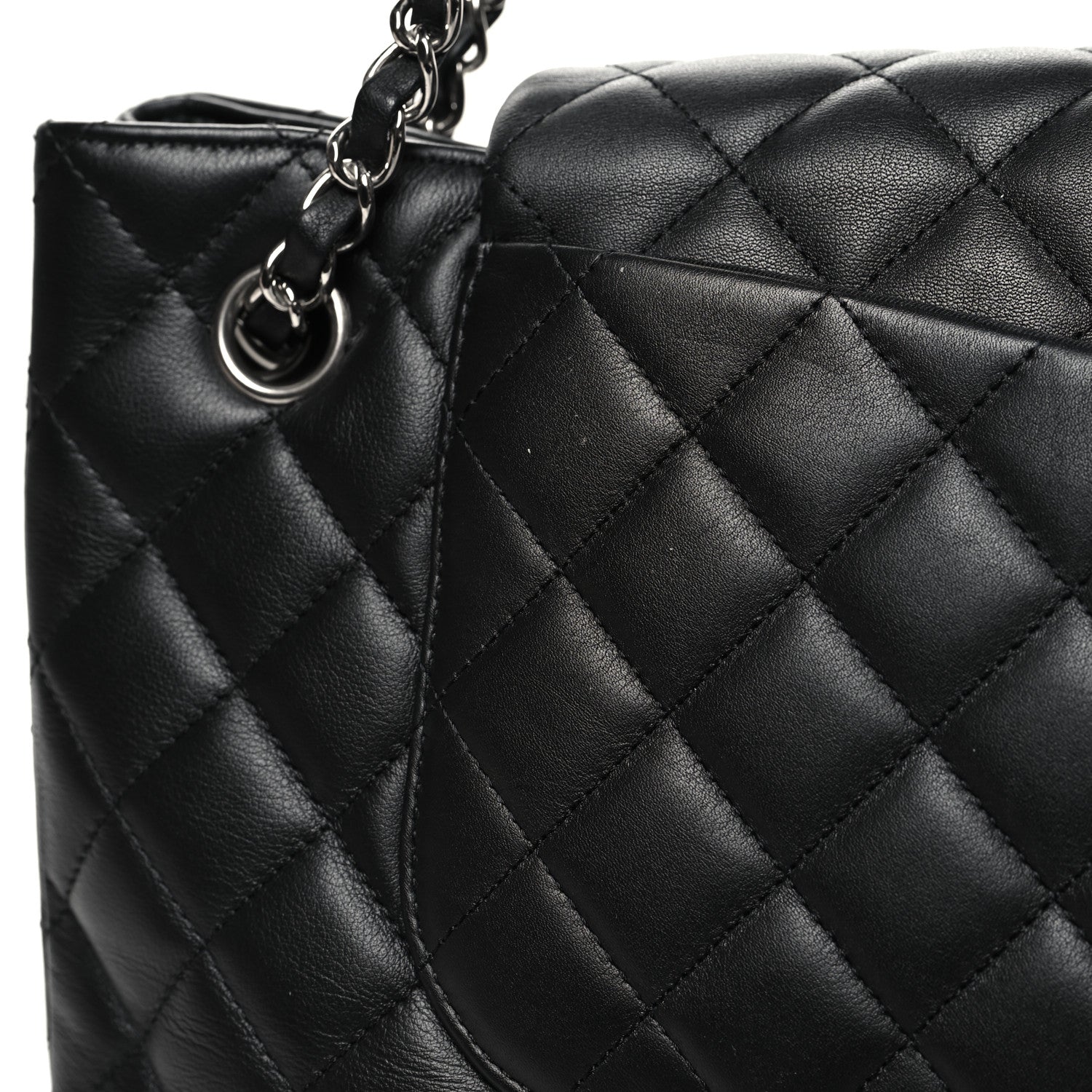 Chanel Calfskin Quilted Flap Tote Black 11 of 11