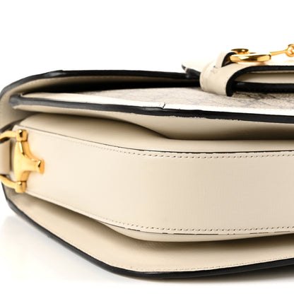 Gucci GG Supreme Monogram Horsebit 1955 Shoulder Bag Beige Mystic White 17 of 19