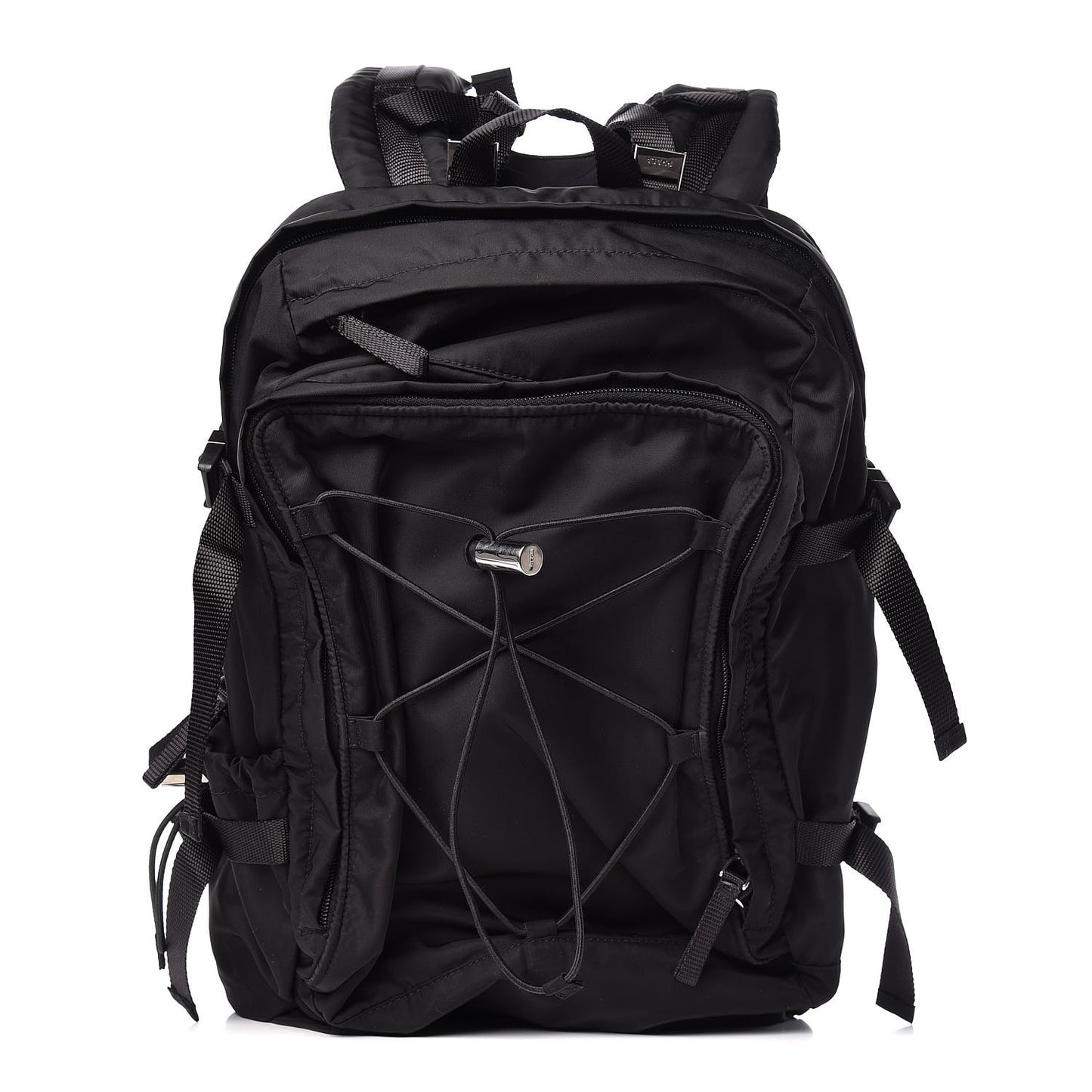 Nylon Montagna Compression Backpack Black