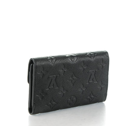 Louis Vuitton Empreinte Compact Curieuse Wallet Black 3 of 7