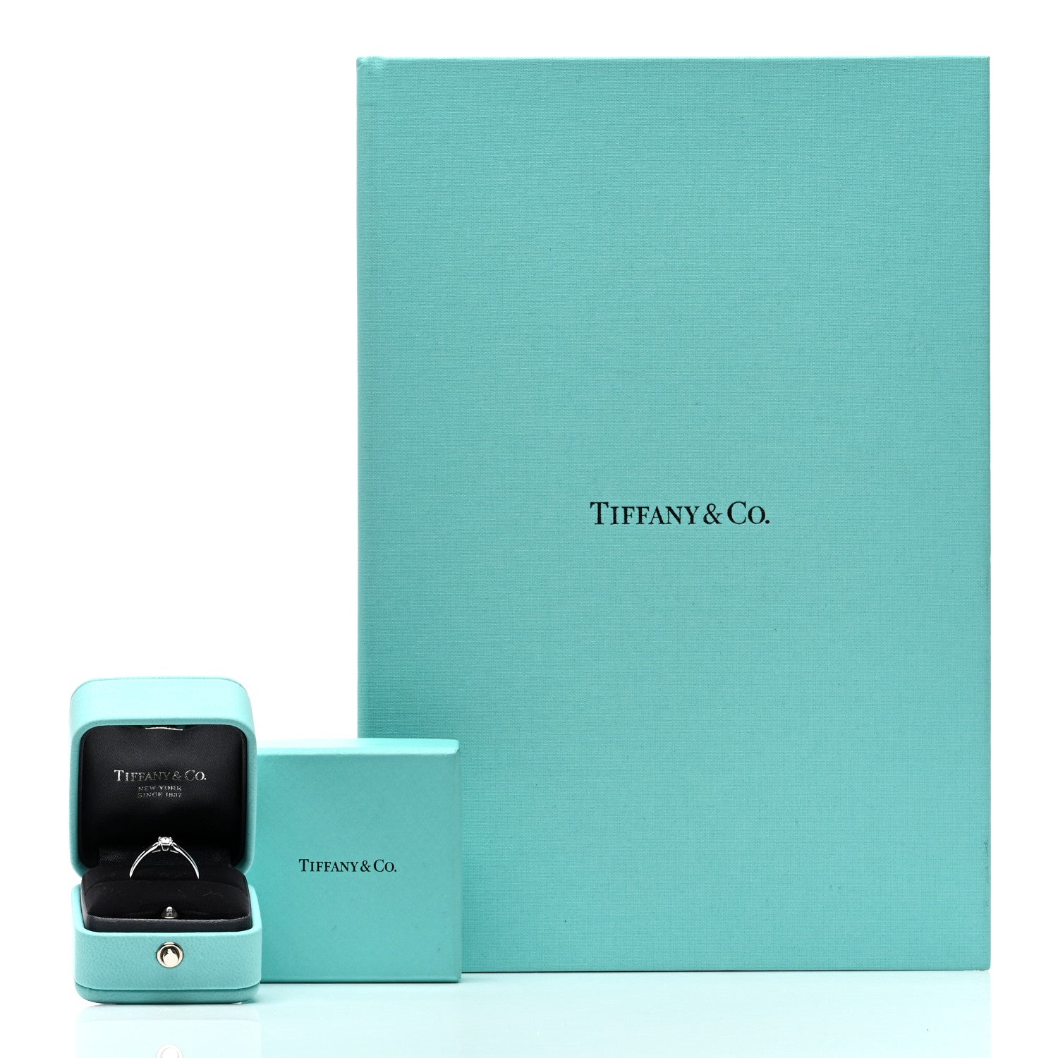 Tiffany Platinum Diamond .21ct Harmony Solitaire Engagement Ring 48 4.5 5 of 5
