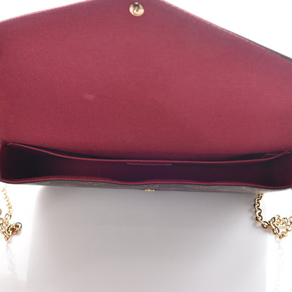 Louis Vuitton Monogram Pochette Felicie Chain Wallet Fuchsia 9 of 17