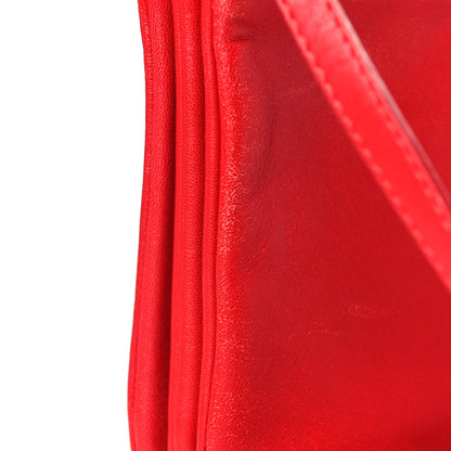 Celine Lambskin Small Trio Crossbody Bag Red 13 of 14