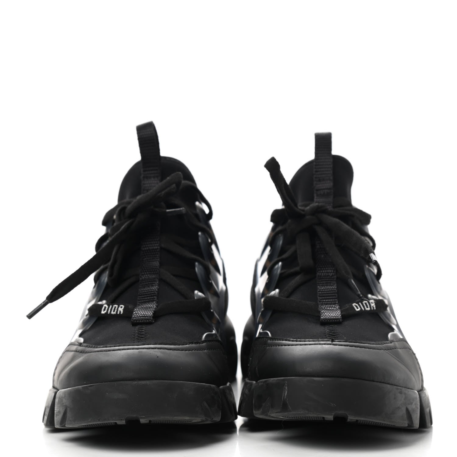 Christian Dior Neoprene Rubber Womens D-Connect Sneakers 38 Black 2 of 11