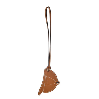 Hermes Swift Paddock Cap Bag Charm Rouge H Craie Sable 3 of 4