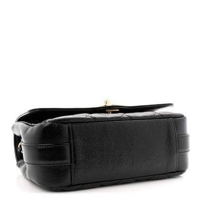 Chanel Crumpled Glazed Lambskin Quilted Mini Flap Black 4 of 11