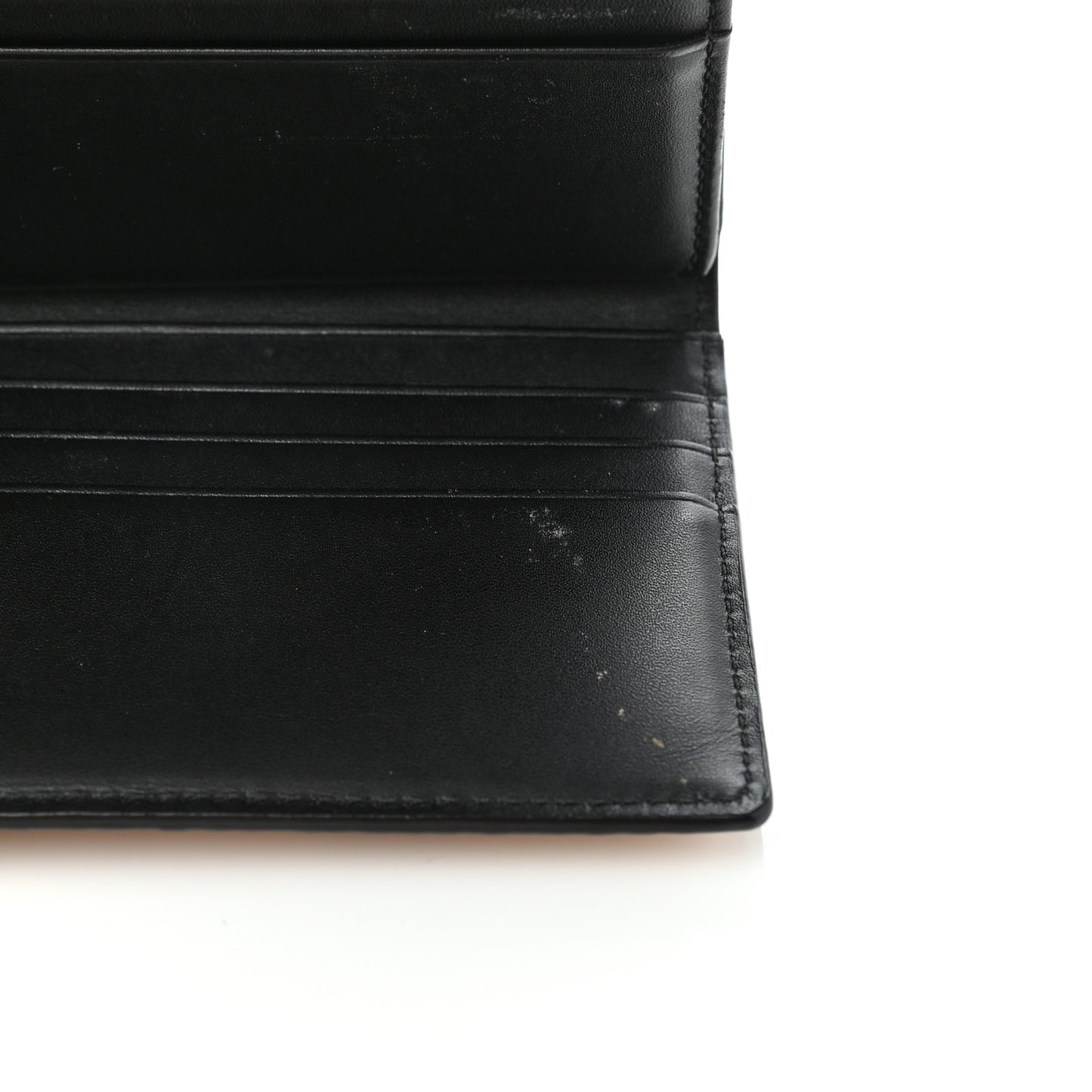 Metallic Visetos Continental Flap Wallet Gold