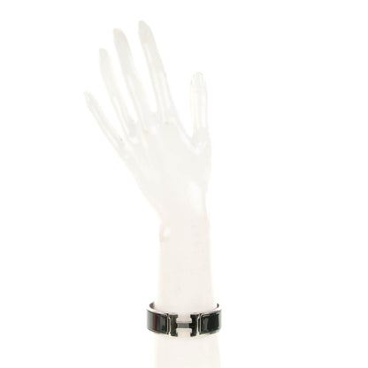 Hermes Enamel Wide Clic Clac H Bracelet GM Black 2 of 5