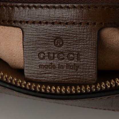 Gucci GG Supreme Monogram Small Horsebit 1955 Shoulder Bag Beige Brown Sugar 6 of 11