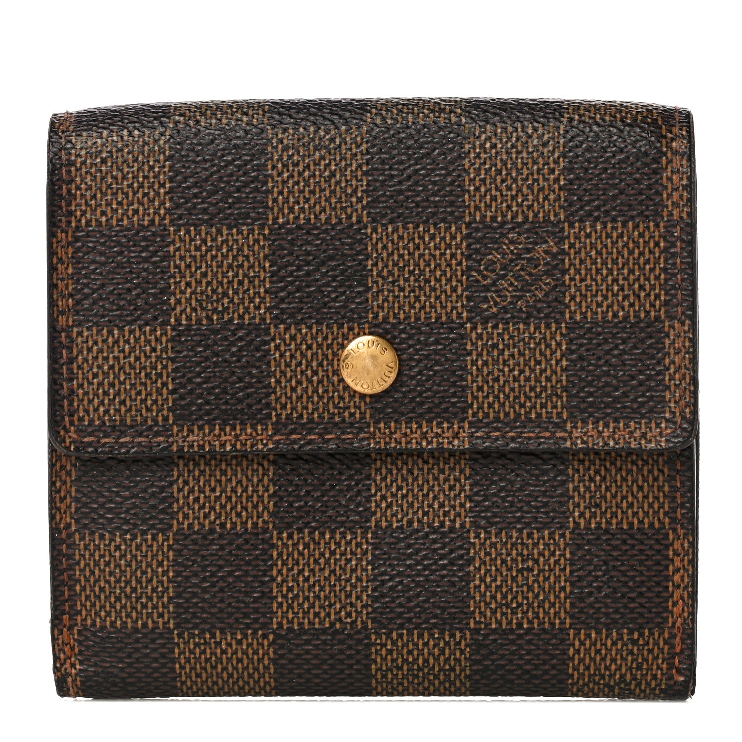 Louis Vuitton Damier Ebene Elise Wallet 1 of 13
