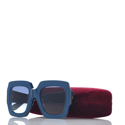Gucci Square Web Frame GG0178S Sunglasses Navy 8 of 8