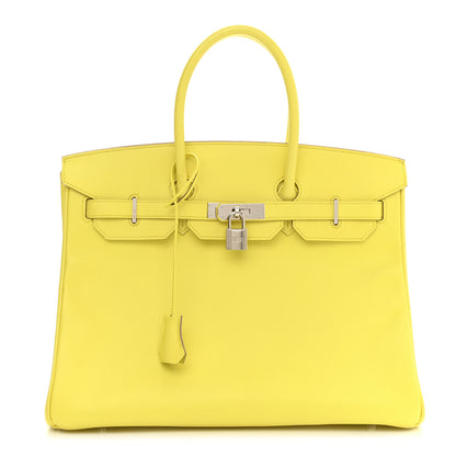 Hermes Epsom Birkin 35 Lime 1 of 19