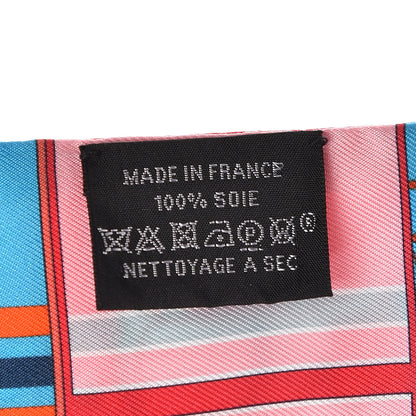 Hermes Silk Couvertures Nouvelles Twilly Blanc Vert Orange 4 of 5
