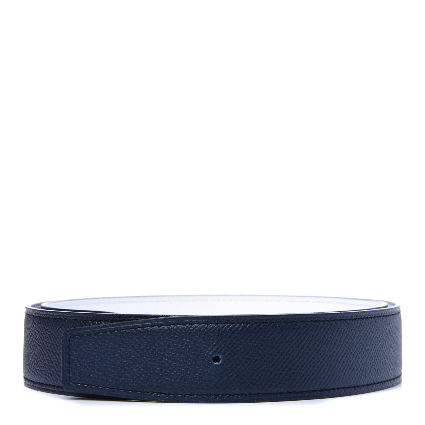 Epsom 32mm Belt Strap 85 Bleu Saphir White