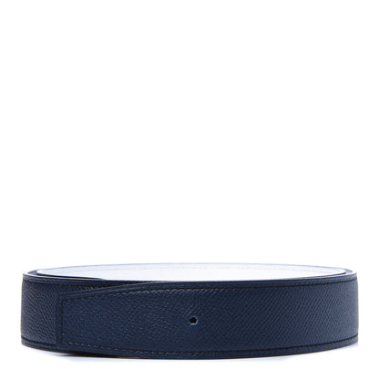 Hermes Epsom 32mm Belt Strap 85 Bleu Saphir White 1 of 6