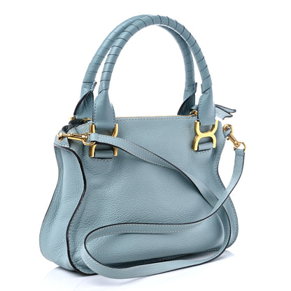 Chloe Calfskin Small Marcie Satchel Faded Blue 2 of 10