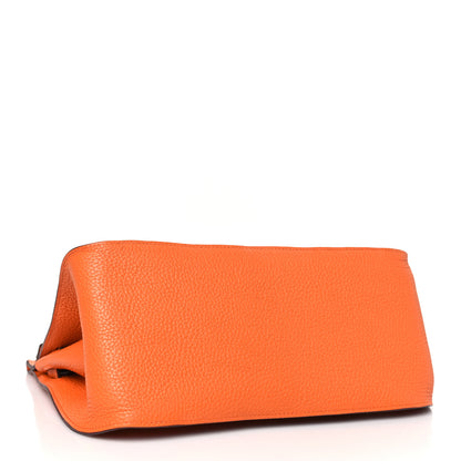 Hermes Taurillon Clemence Jypsiere 28 Orange 5 of 10