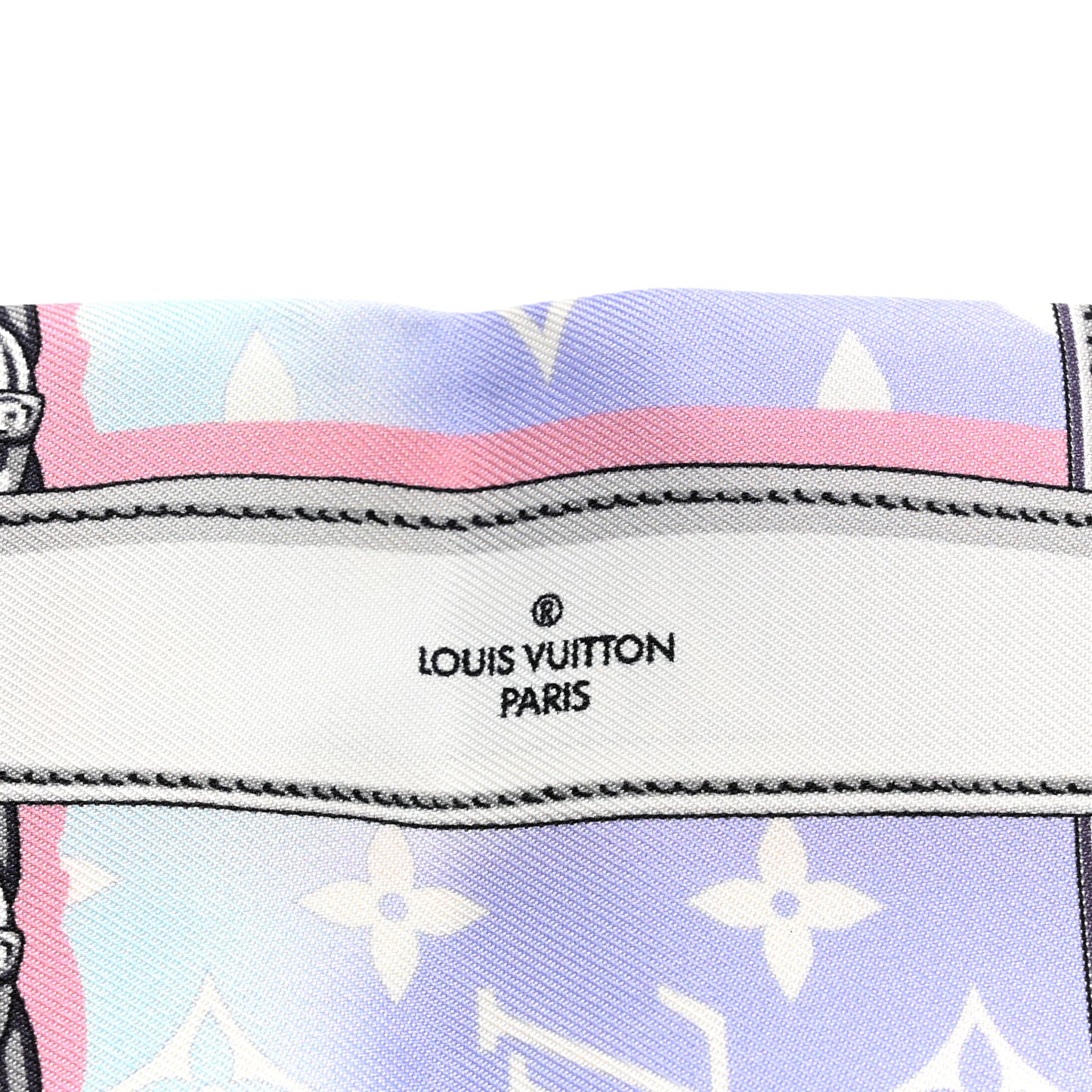 Silk Monogram Escale Confidential Bandeau Pink