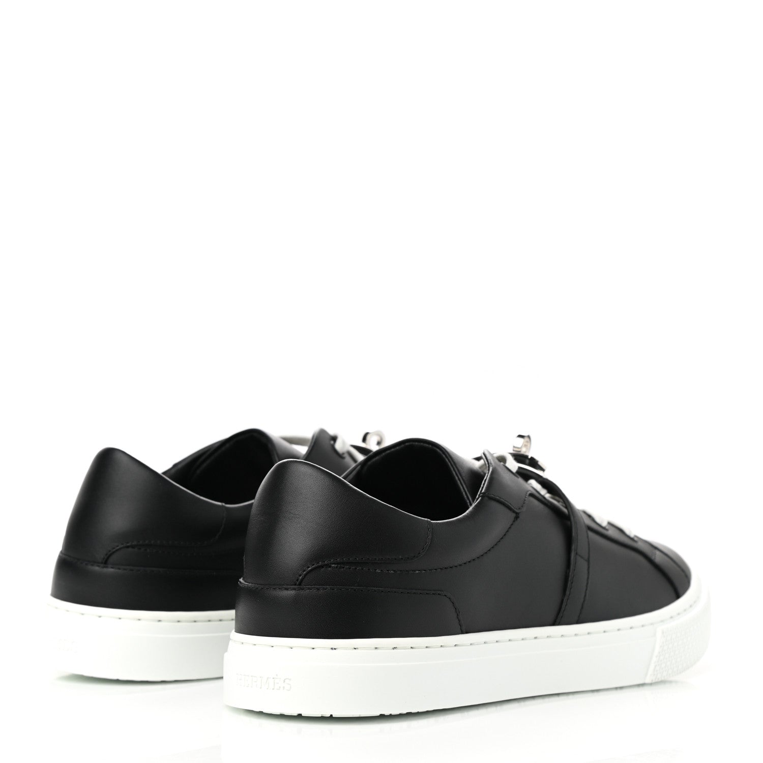 Hermes Calfskin Day Sneakers 40 Black 4 of 8