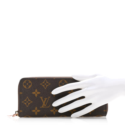 Louis Vuitton Monogram Clemence Wallet Rose Ballerine 2 of 10