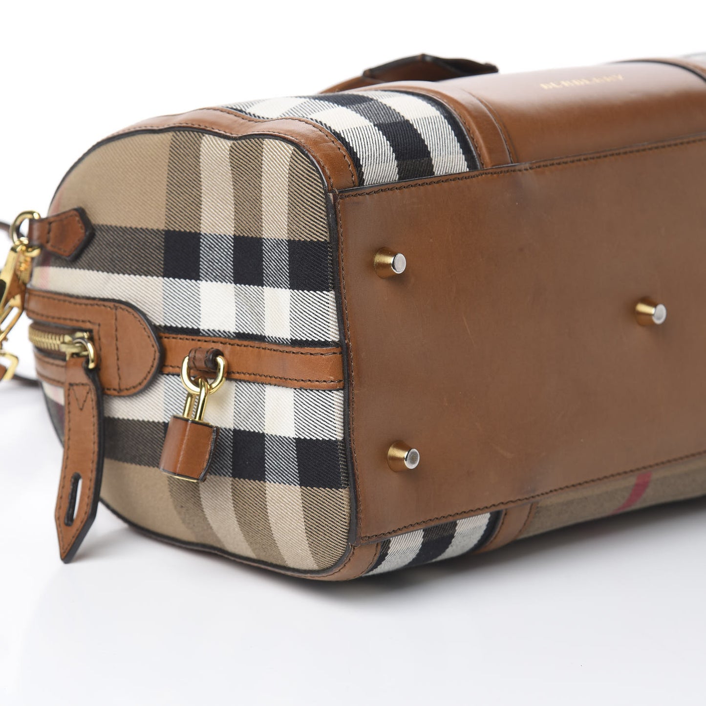 House Check Medium Alchester Bowling Bag Tan