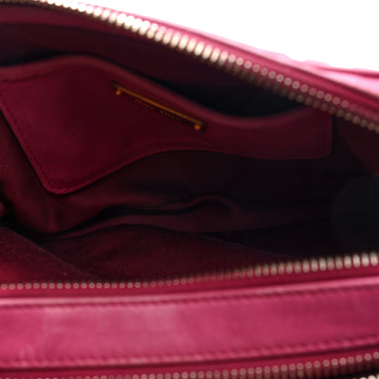 Miu Miu Vitello Lux Matelasse Double Zip Shoulder Bag Peonia 5 of 10