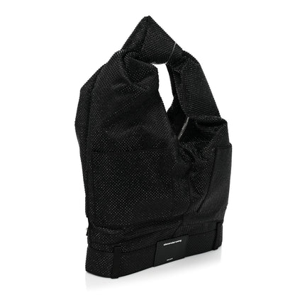Alexander Wang Mesh Crystal Rhinestone 5 Pocket Mini Hobo Black 3 of 8