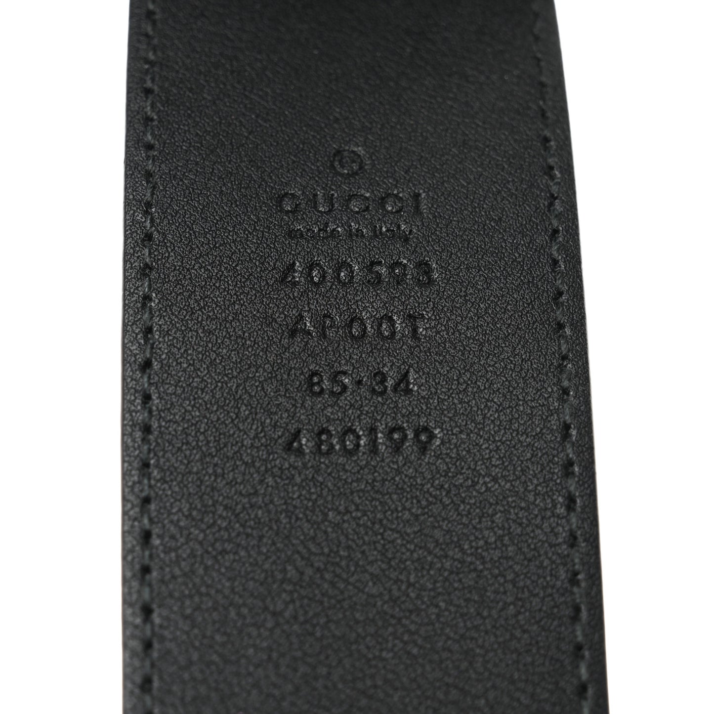 Calfskin Double G 40mm Belt 85 34 Black