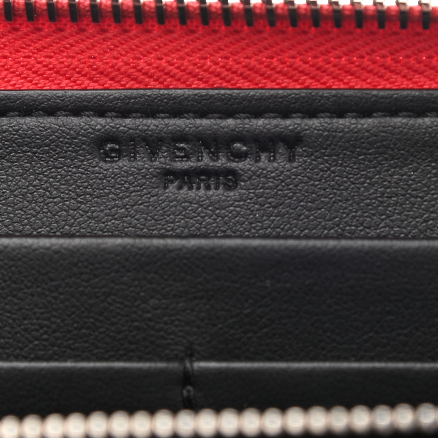 Givenchy Textured Coated Canvas Bambi Print Zip Around Wallet Red 6 of 10