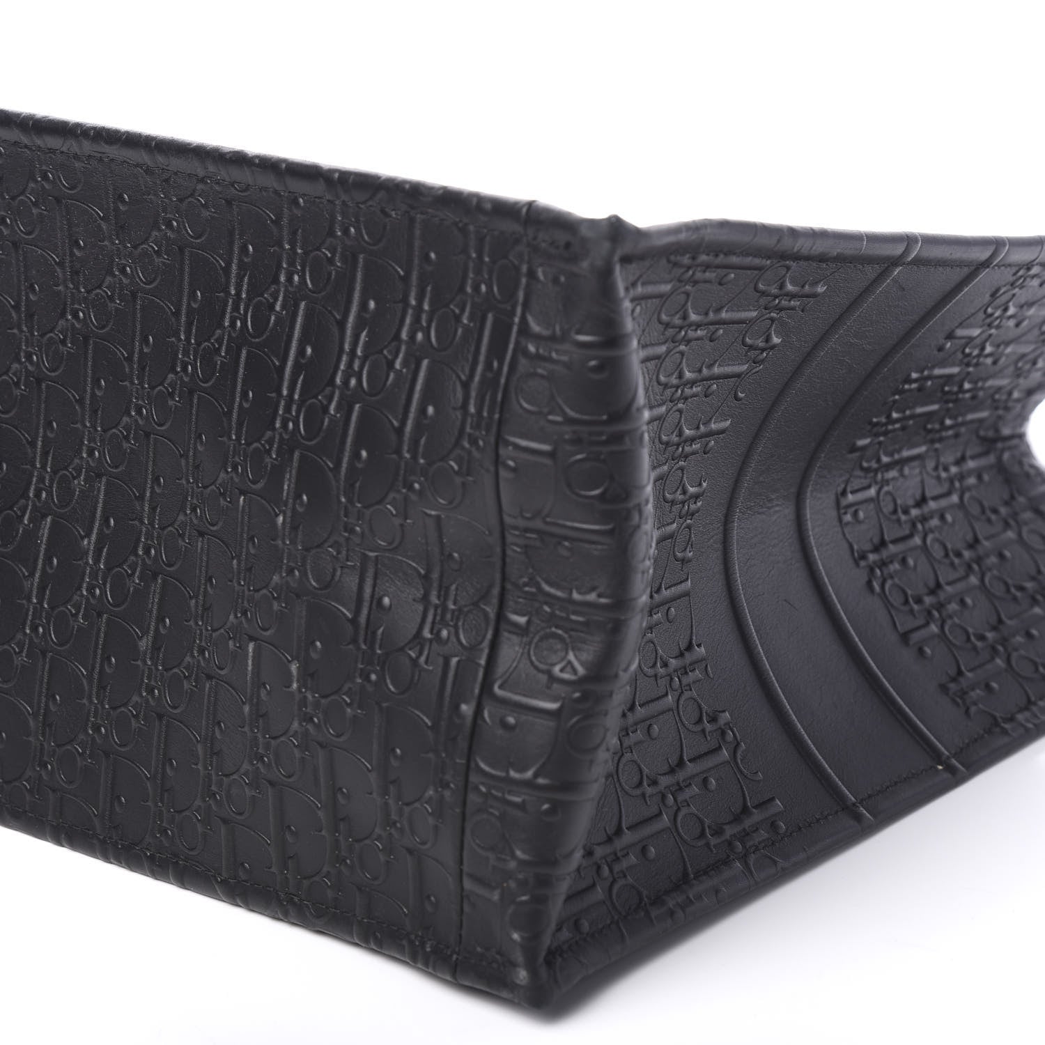 Christian Dior Oblique Calfskin Embossed Book Tote Black 8 of 9