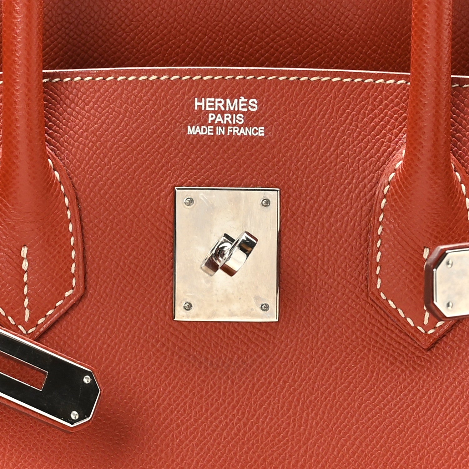 Hermes Epsom Candy Birkin 35 Brique Orange 6 of 12