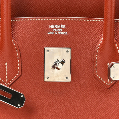 Hermes Epsom Candy Birkin 35 Brique Orange 6 of 12