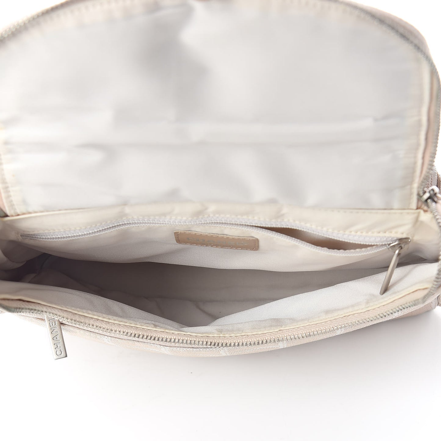 Nylon Travel Backpack Beige