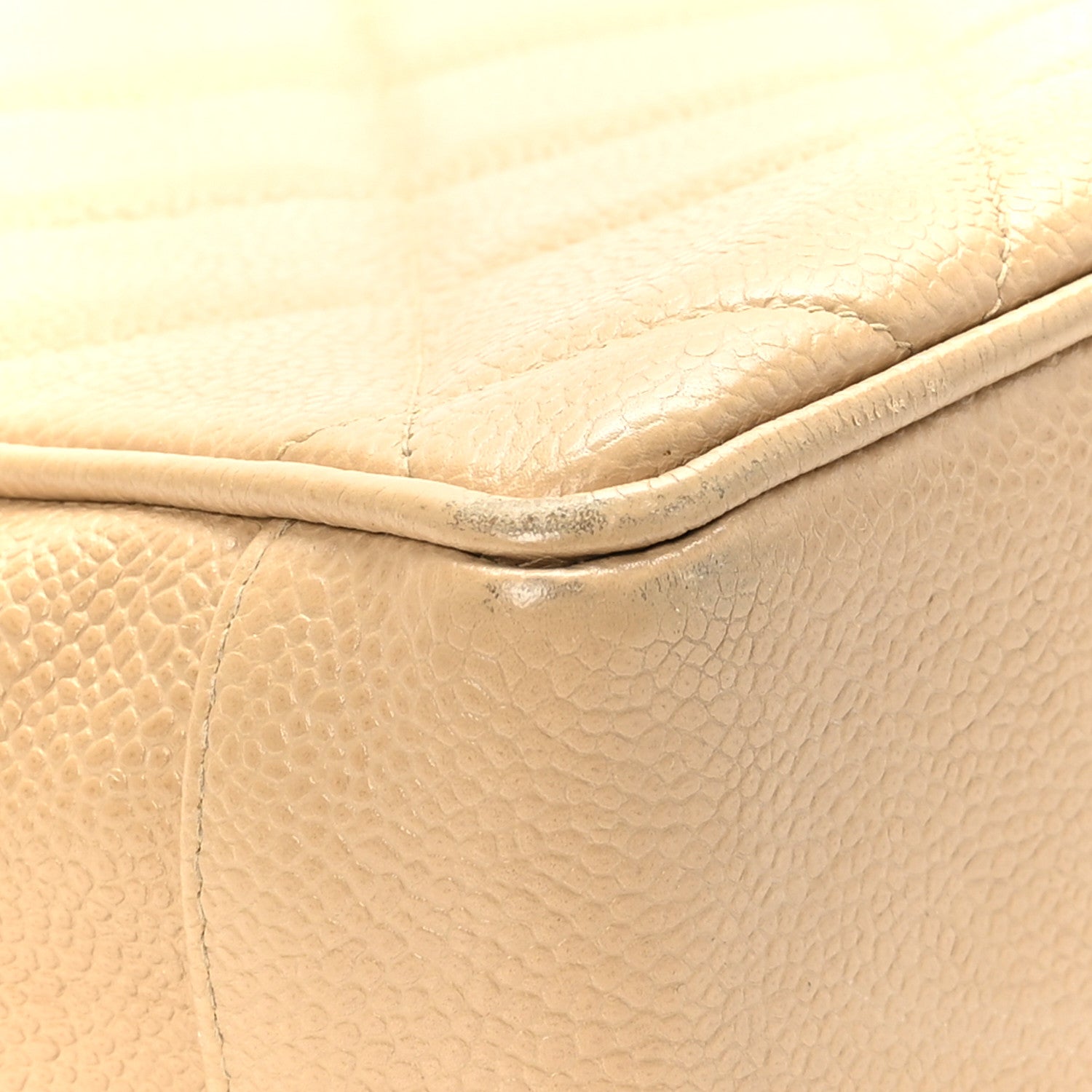 Chanel Caviar Quilted Tote Beige 8 of 13
