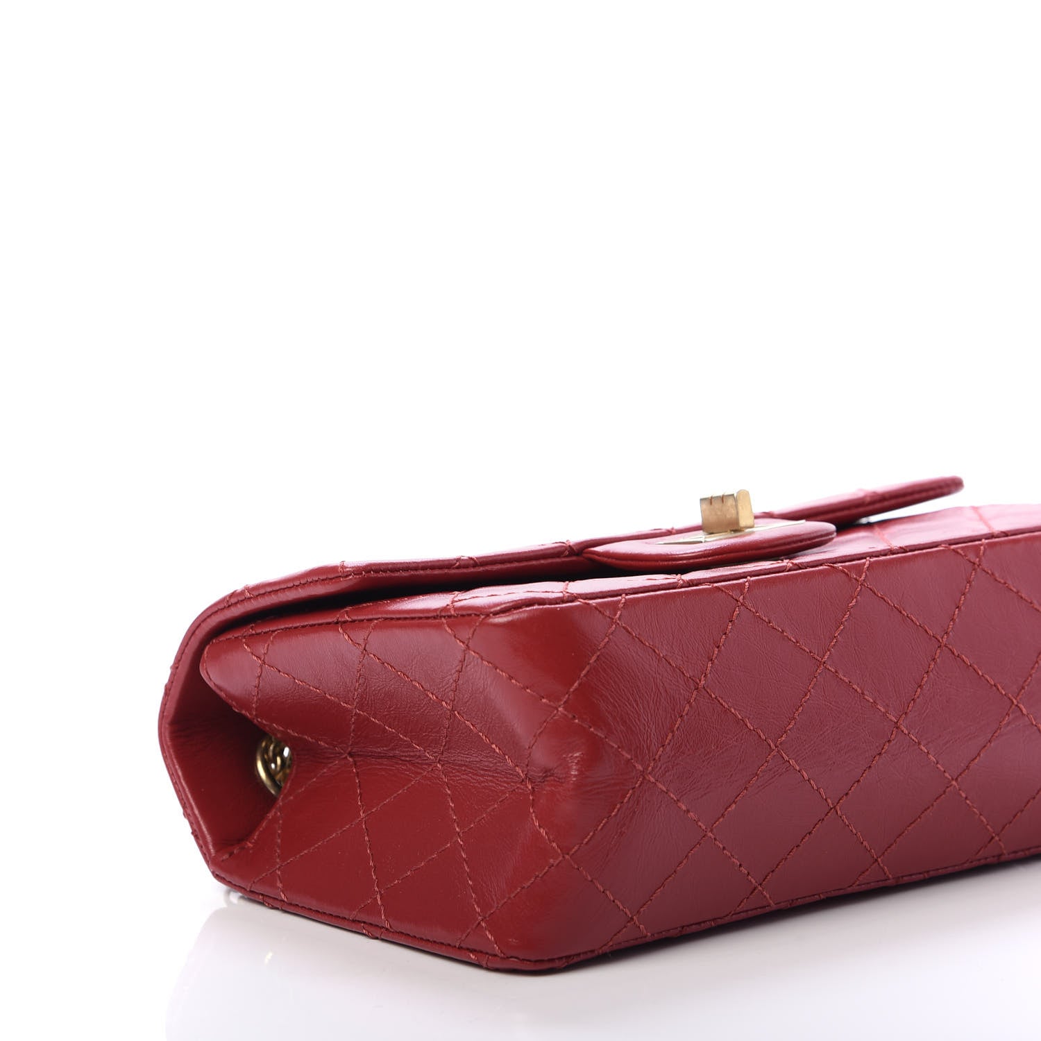 Chanel Aged Calfskin Quilted 2.55 Reissue Mini Flap Red 6 of 11