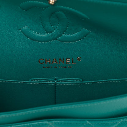Chanel Caviar Quilted Small Double Flap Green 5 of 10