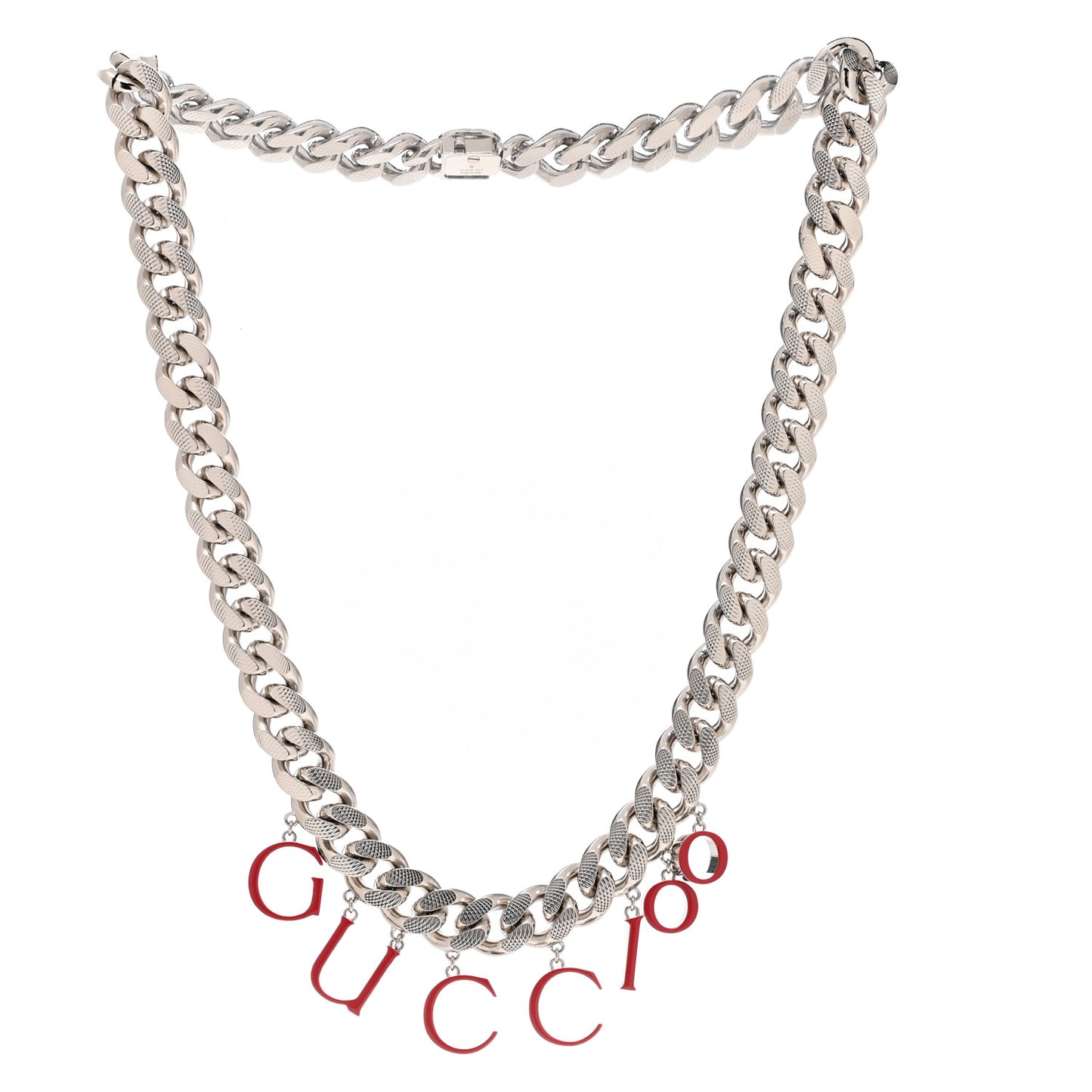 100 Script Choker Necklace Red