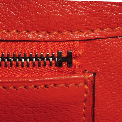 Hermes Ostrich Birkin 35 Orange 16 of 28