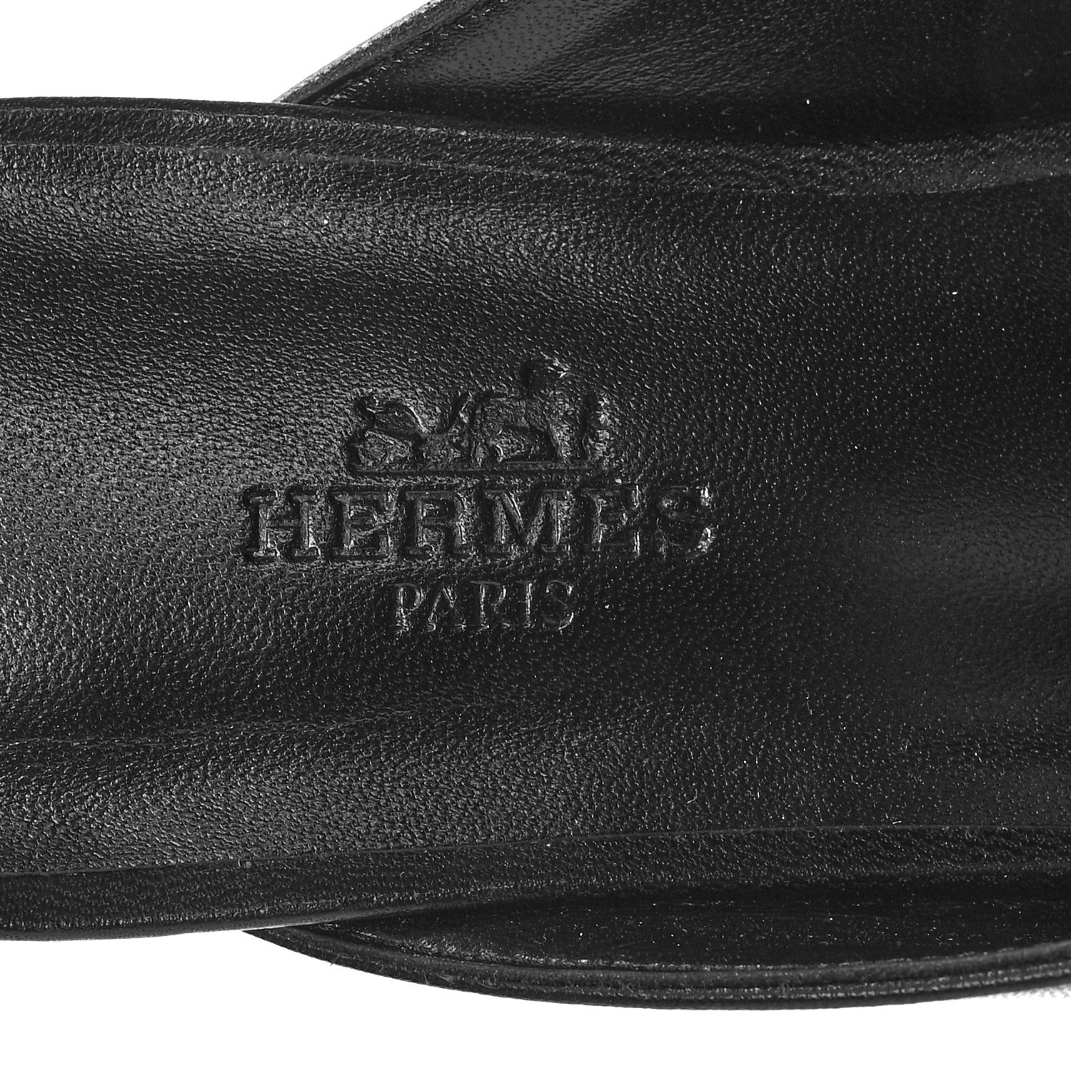 Hermes Goatskin Oz Mules 37 Black 8 of 9