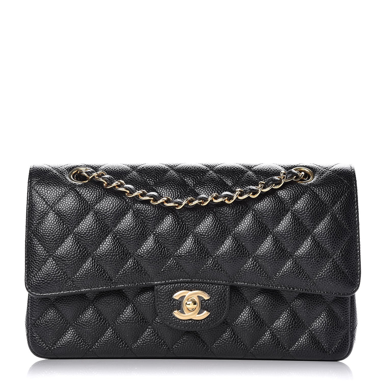 Chanel Caviar Quilted Medium Double Flap Black 1 of 9