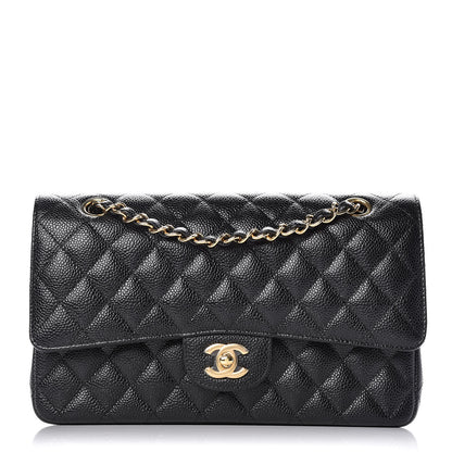 Chanel Caviar Quilted Medium Double Flap Black 1 of 9