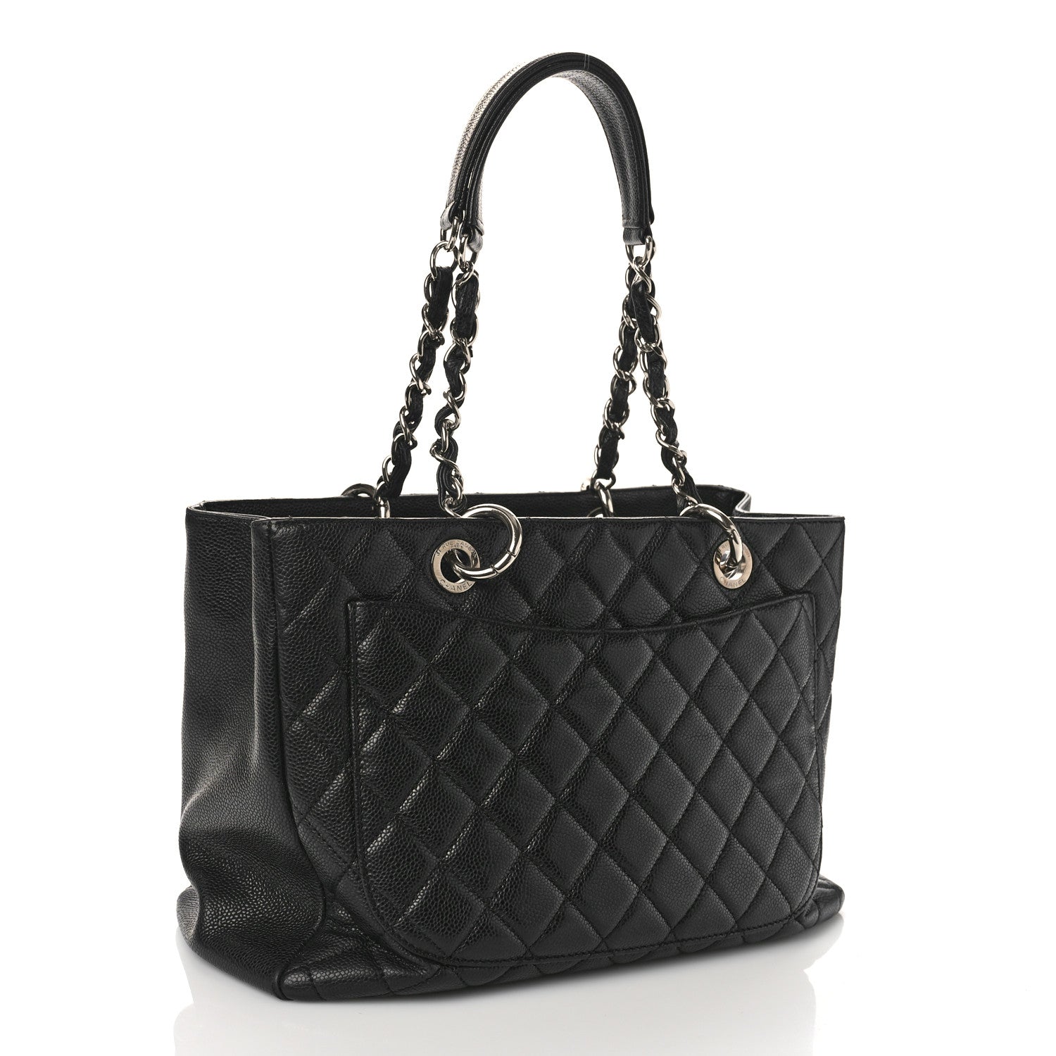 Chanel Caviar Quilted Grand Shopping Tote GST Black 3 of 11