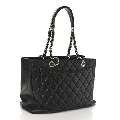 Chanel Caviar Quilted Grand Shopping Tote GST Black 3 of 11