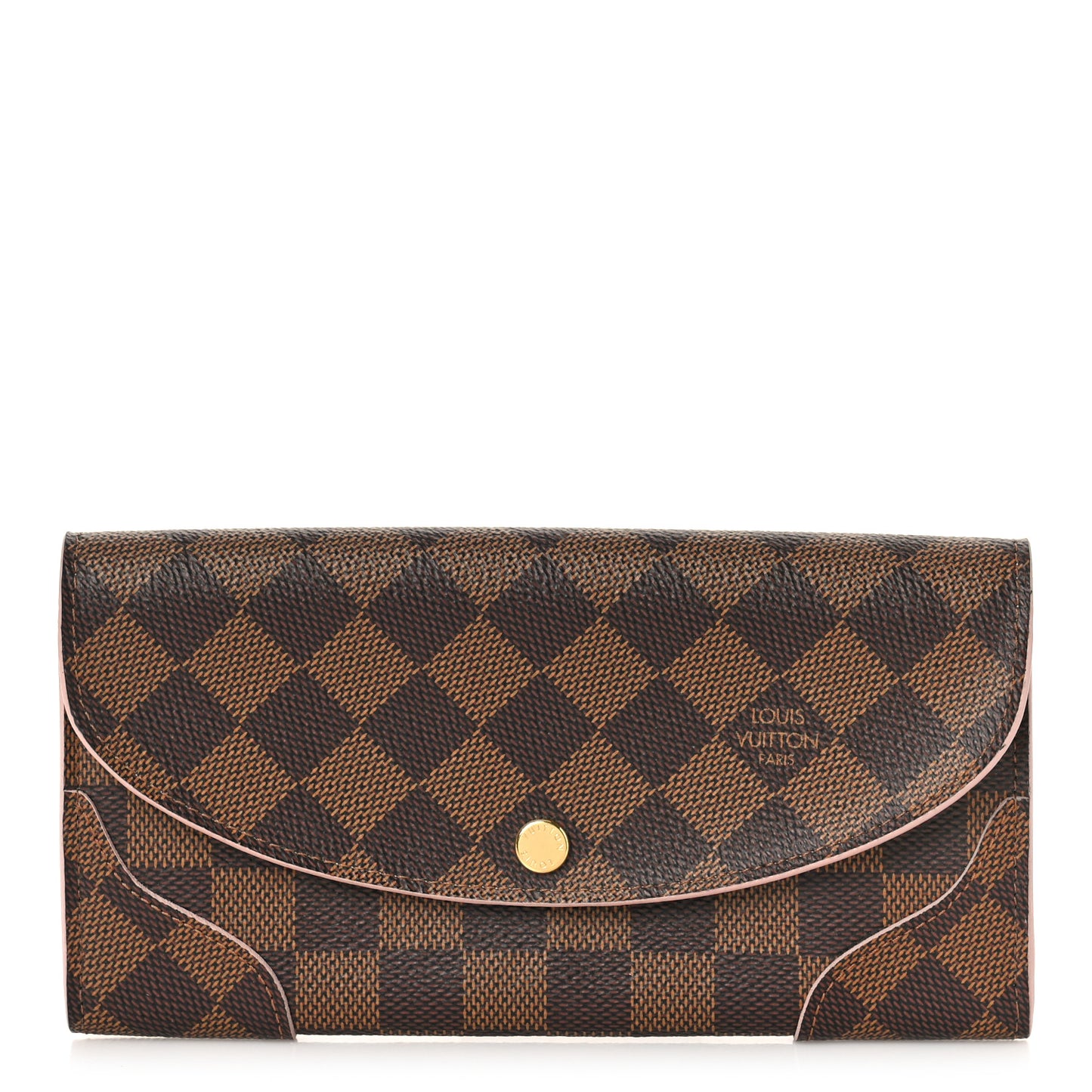 Damier Ebene Caissa Wallet Rose Ballerine
