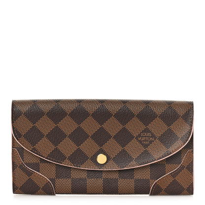 Louis Vuitton Damier Ebene Caissa Wallet Rose Ballerine 1 of 9