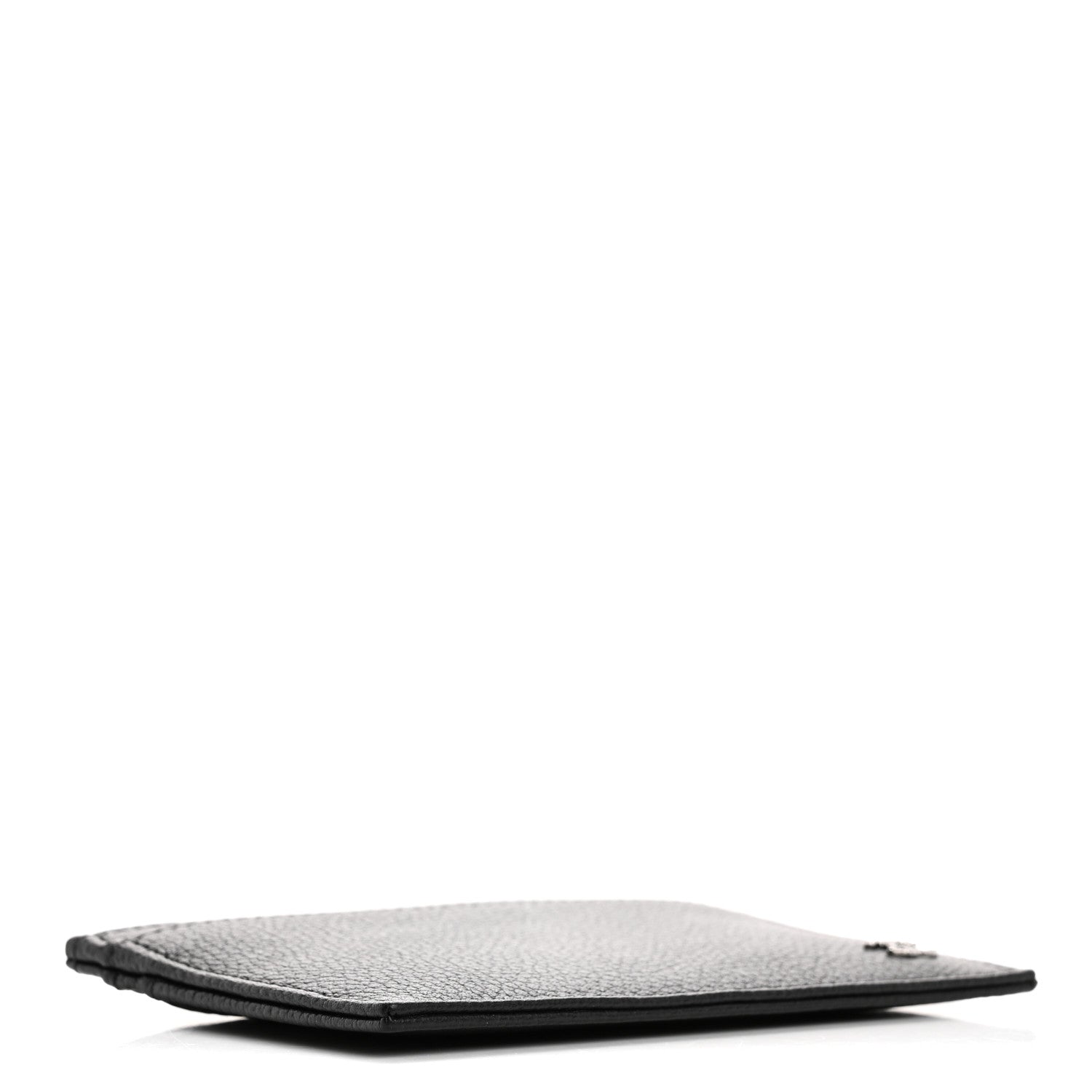 Chanel Grained Calfskin CC Card Holder Black 4 of 11