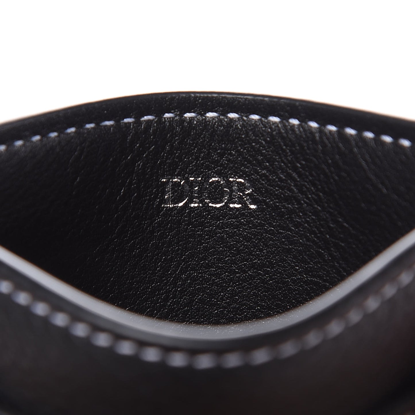 Calfskin Signature Card Holder Black