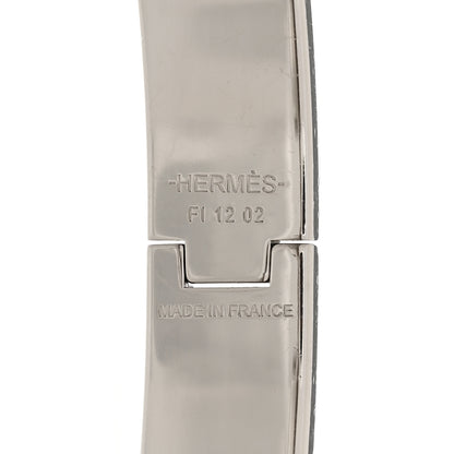 Hermes Matte Enamel Narrow Clic Clac HH Bracelet GM Black 4 of 5